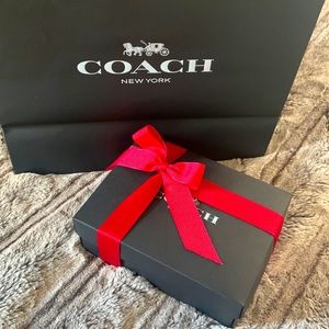 Brand New Coach Mini Skinny ID Case (Retail 57841) in Dark Denim